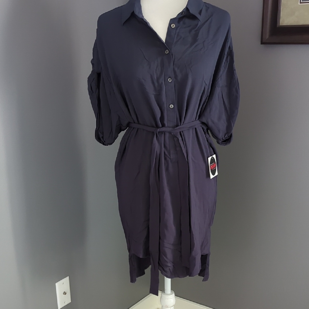 Casual Navy Blue Dress